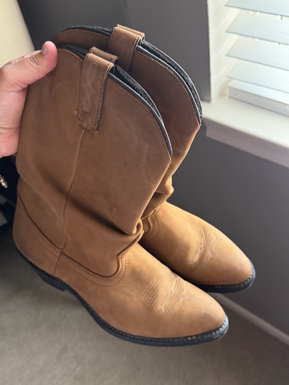 Shyanne Brown Slip-On Western Comfort Shoe